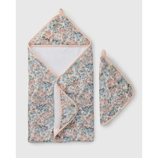 Hooded Towel Set English Garden