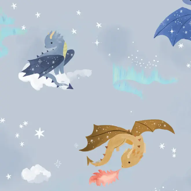 Hooded Towel Set Magical Dragons