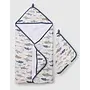 Muslin Hooded Towel Set Sharks