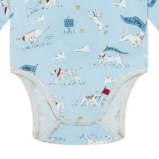 Short Sleeve Onesie Puppy Park