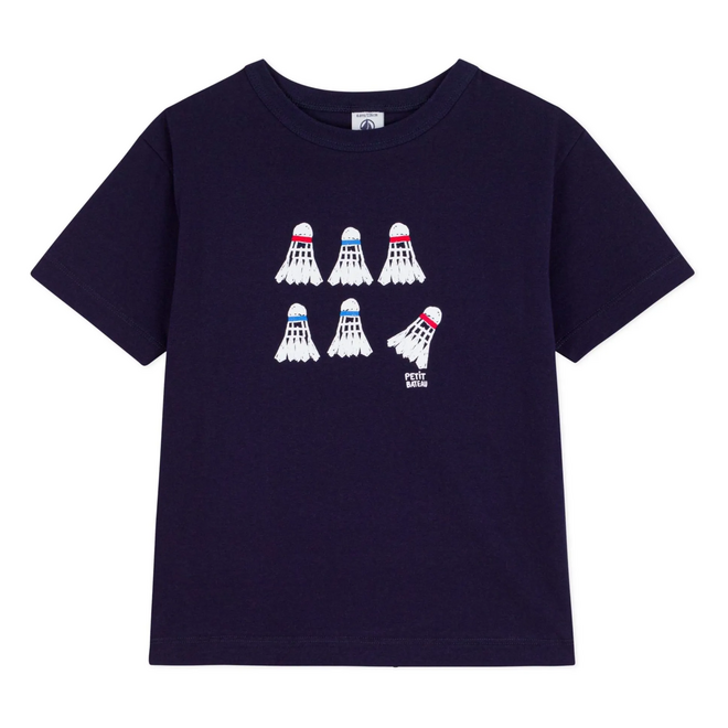 Children's short-sleeved cotton T-shirt Badminton