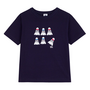 Children's short-sleeved cotton T-shirt Badminton