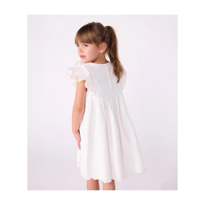 Children's short-sleeved plain cotton dress