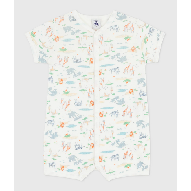 BABY BOY'S COTTON ROMPERS WILD ANIMAL
