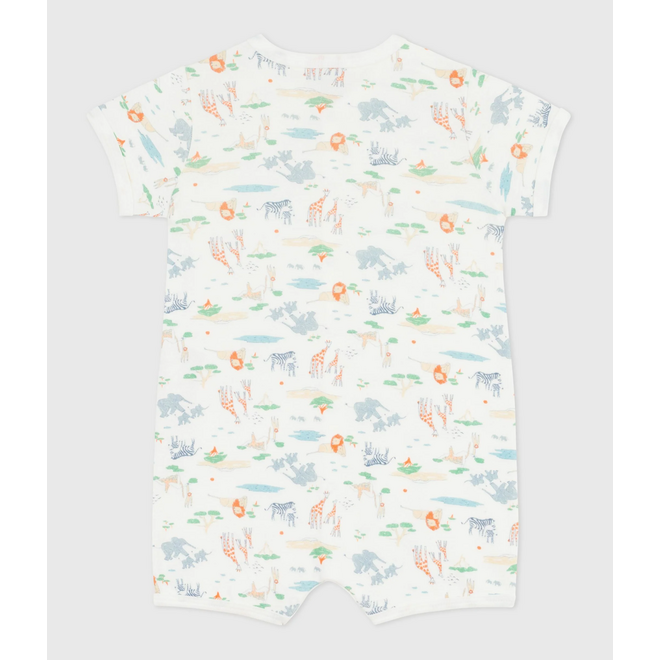 BABY BOY'S COTTON ROMPERS WILD ANIMAL