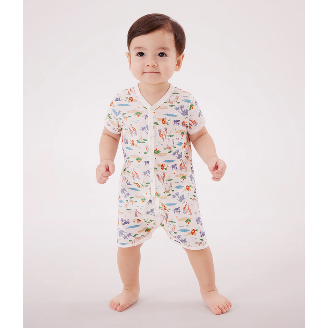 BABY BOY'S COTTON ROMPERS WILD ANIMAL
