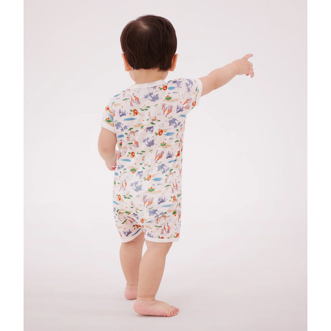 BABY BOY'S COTTON ROMPERS WILD ANIMAL