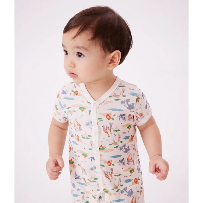 BABY BOY'S COTTON ROMPERS WILD ANIMAL