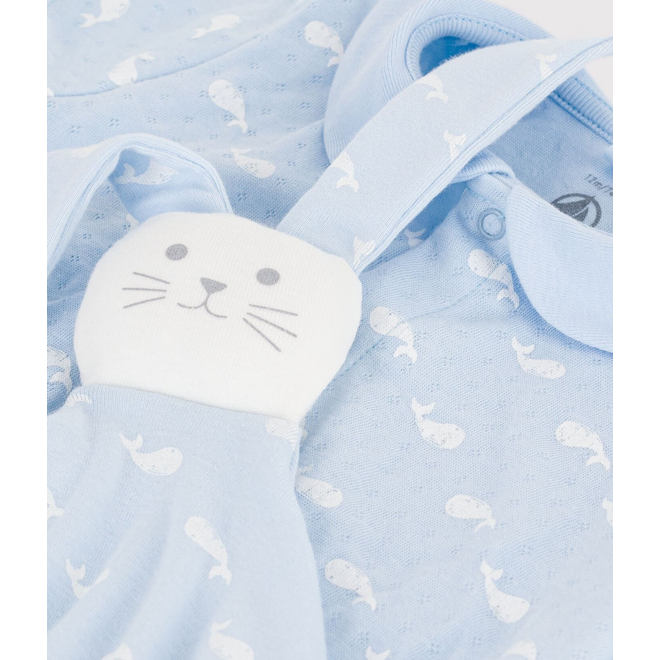 Babies' whale print jumpsuit and comforter gift set