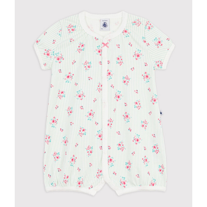 BABY GIRL'S ORGANIC COTTON ROMPERS Floral
