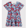 Children's short-sleeved floral print cotton dress