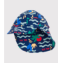 Babies' UV protection wave print cap