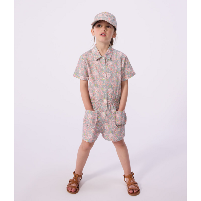 Children's short cotton jumpsuit