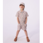 Children's short cotton jumpsuit