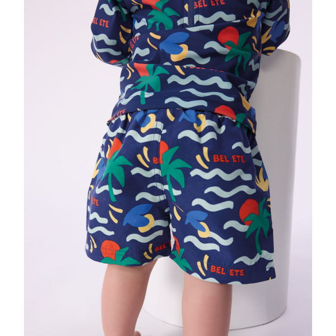 Babies' printed swim shorts Multicolor