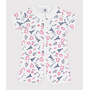 Babies' Paris print cotton playsuit with a collar
