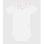 Babies' plain cotton body with an embroidered collar