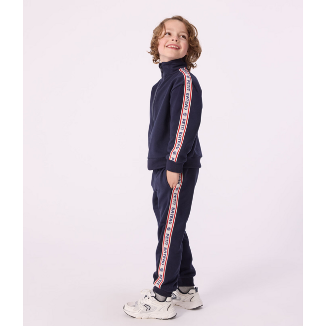 Children's zip-up cotton sweatshirt