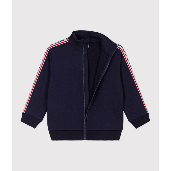 Children's zip-up cotton sweatshirt