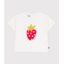 Babies' short-sleeved patterned cotton T-shirt Strawberry