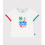 Babies' short-sleeved patterned cotton T-shirt Tree