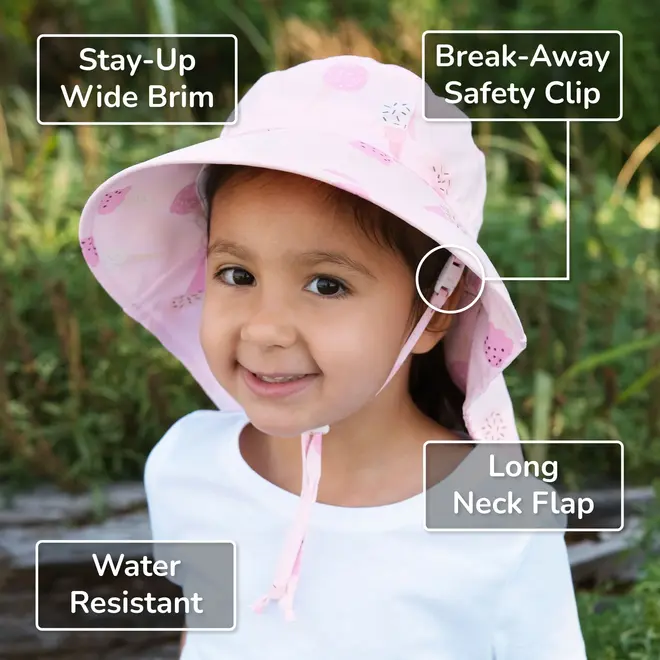 Aqua-Dry Xplorer Hat with pink trim Watermelon