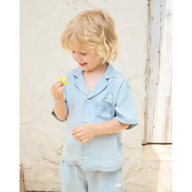 Short Sleeve Denim Shirt Chambray Denim