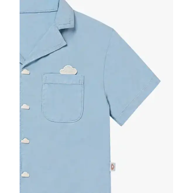 Short Sleeve Denim Shirt Chambray Denim
