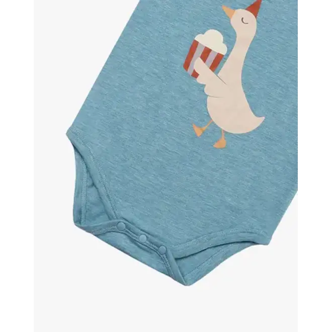 Onesie Meadow Green-Popcorn Duck