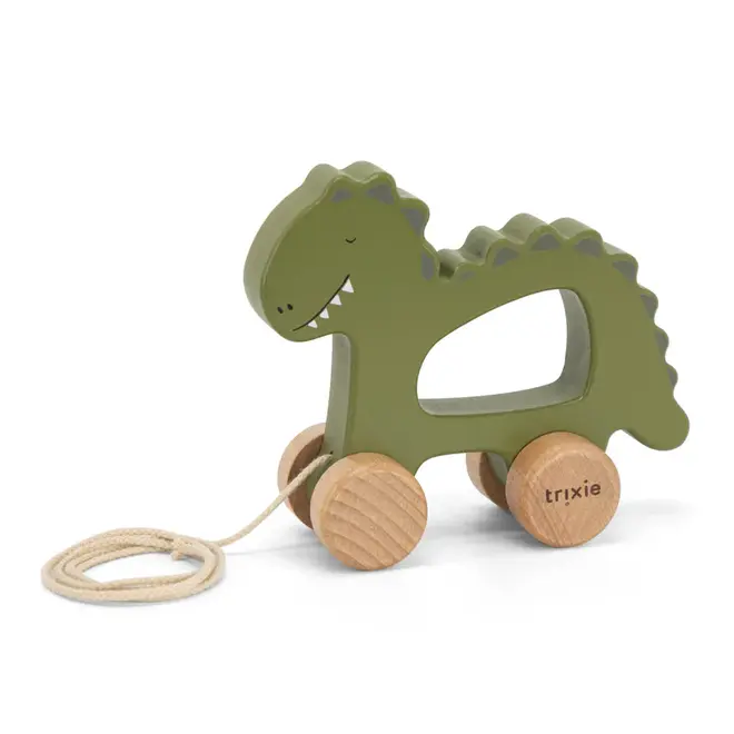 Trixie Wooden pull along toy - Mr. Dino