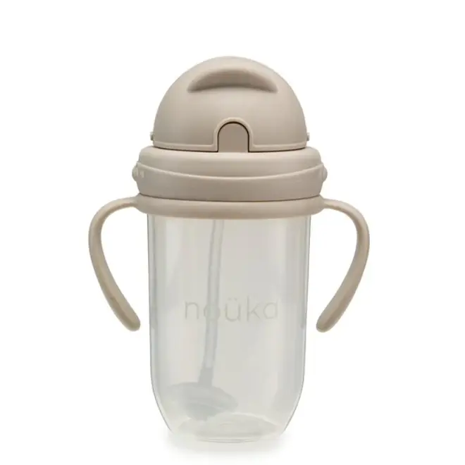 noüka Non-Spill Weighted Straw Cup 9 oz - Soft Sand