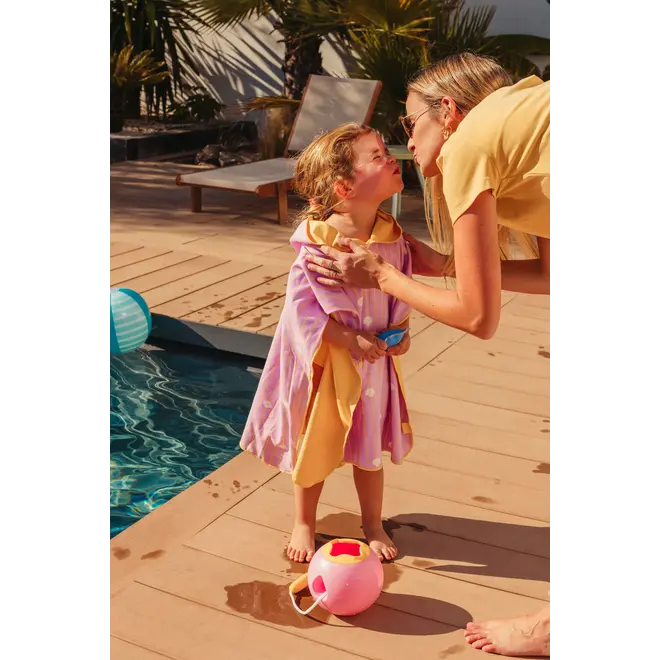 Beach / Bath Poncho Banana PINK
