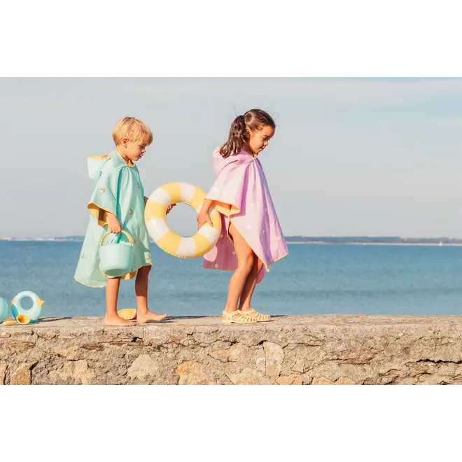 Beach / Bath Poncho Banana PINK