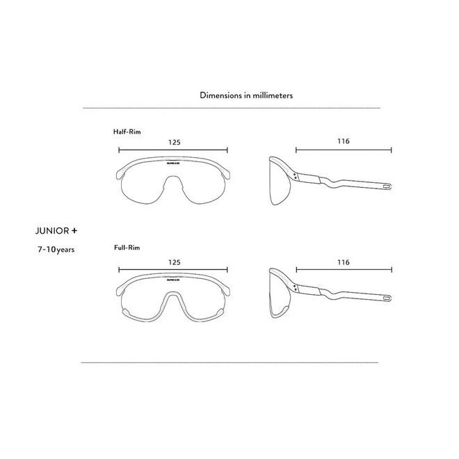 JUNIOR+ Half-Rim Sports Sunglasses Jam On