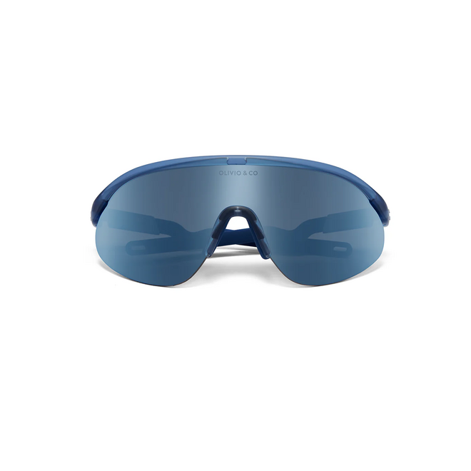 JUNIOR Half-Rim Sports Sunglasses Azure Blue