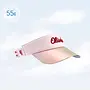 UV Protection Sun Visor Hat with Shield - Breakfast Art Fig Pink