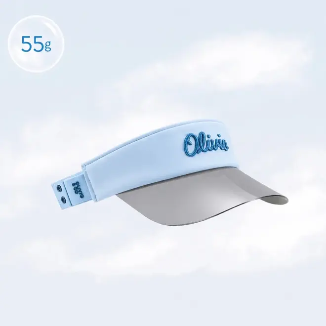UV Protection Sun Visor Hat with Shield - Breakfast Art Blueberry Jam