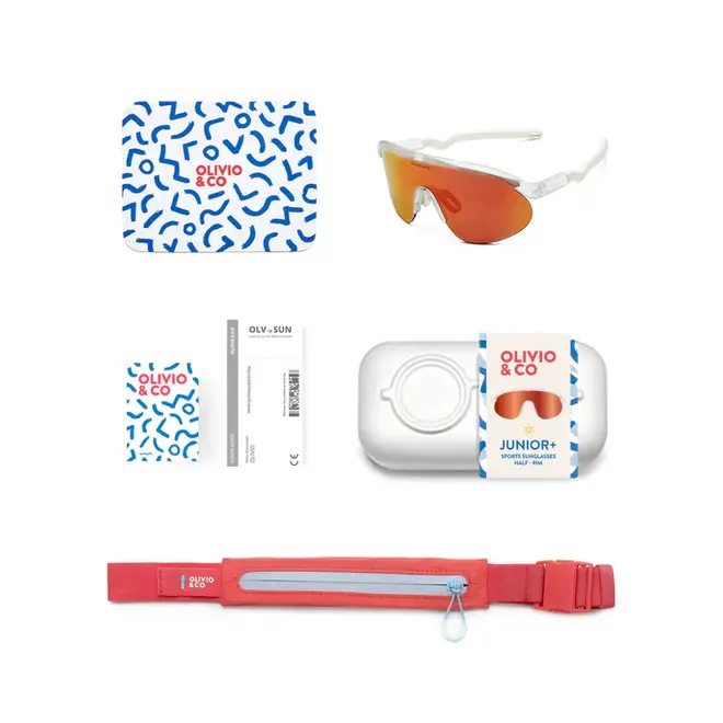JUNIOR+ Half-Rim Sports Sunglasses Sunrise Mist