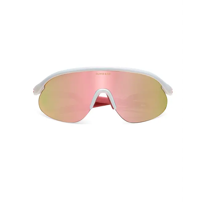 JUNIOR+ Half-Rim Sports Sunglasses Berry Mist