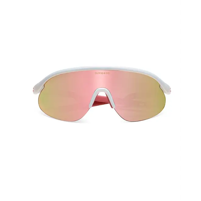 TEEN & ADULT Half-Rim Sports Sunglasses Berry Mist