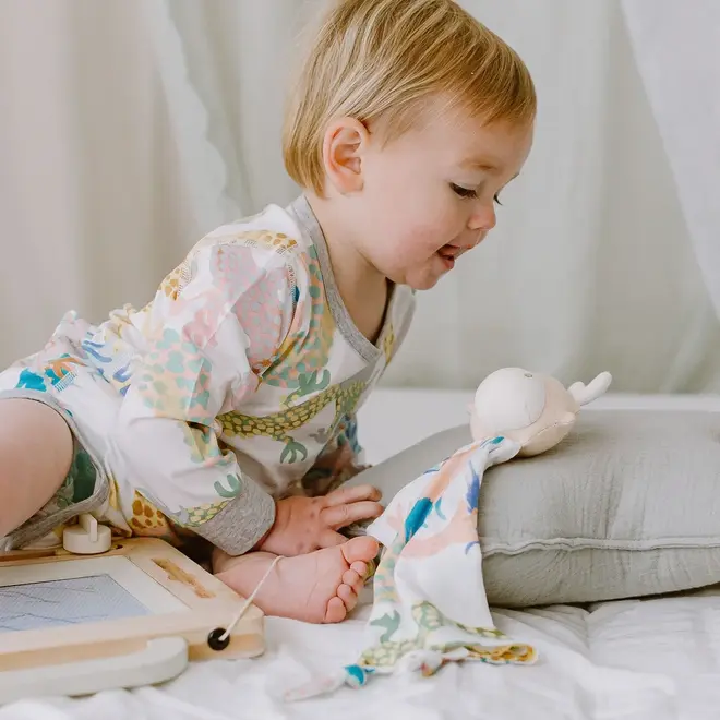 Bamboo Muslin Snugz Lovey Blanket Dragon Dance