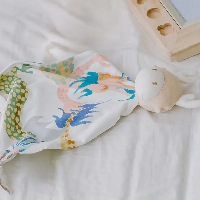 Bamboo Muslin Snugz Lovey Blanket Dragon Dance