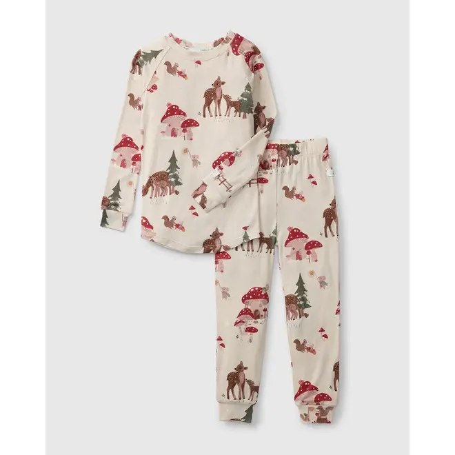 Long Sleeve Pajama Set - Forest Families