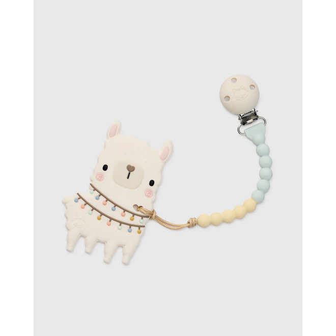 Pacifier Clip Teether Set - Llama (NEW)