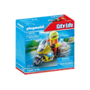 Rescue Motorcycle with Flashing Lig