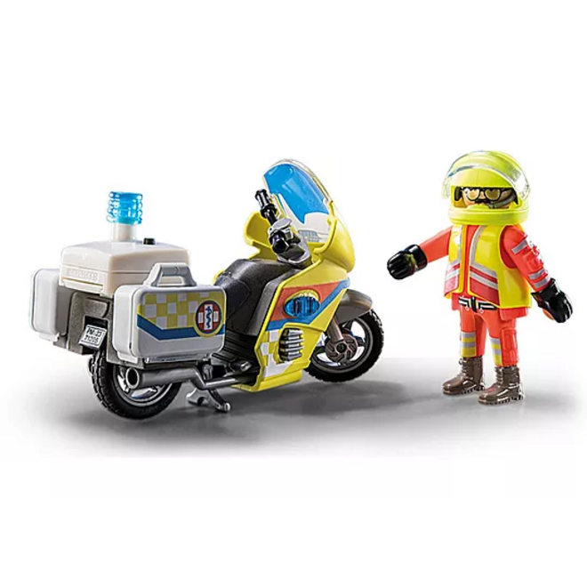 Rescue Motorcycle with Flashing Lig