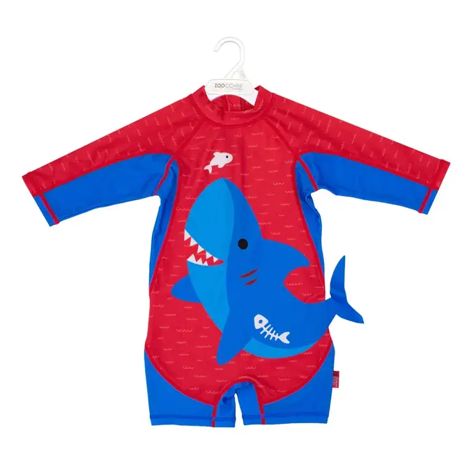 UPF50+ One Piece Surf Suit - Blue Shark