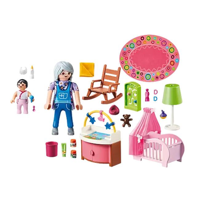 Dollhouse Nursery Playset