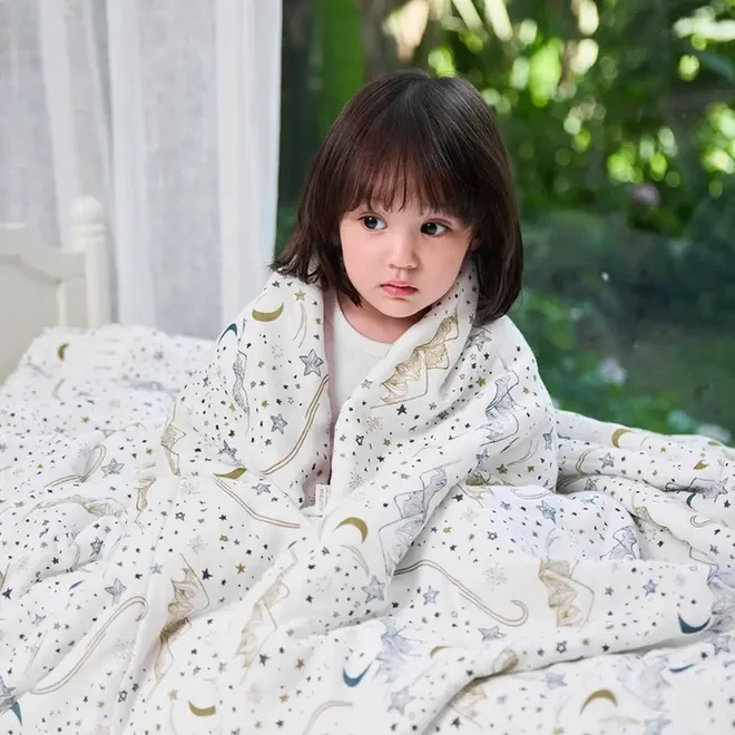Nest Design Toddler Blanket Set Star White 150cm*120cm
