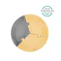 PUZZLE Plate Grey/Yellow